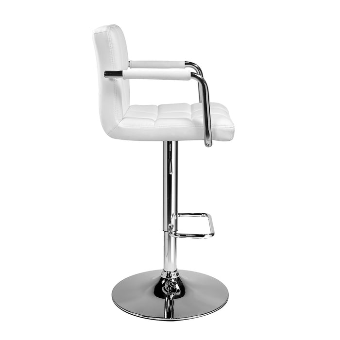 Avah White Leatherette Office Chair
