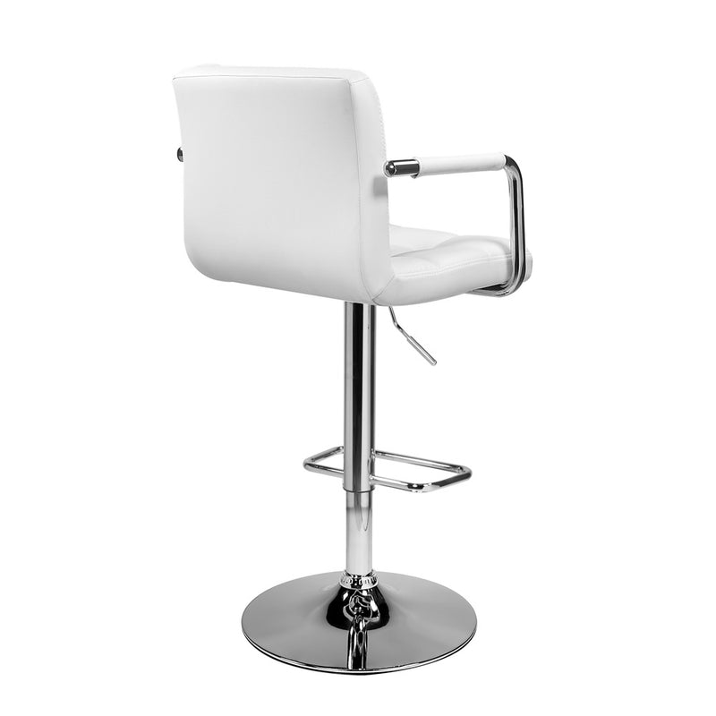 Avah White Leatherette Office Chair