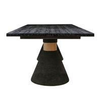 Tiam Black Rope Rectangular Dining Table - Luxury Living Collection