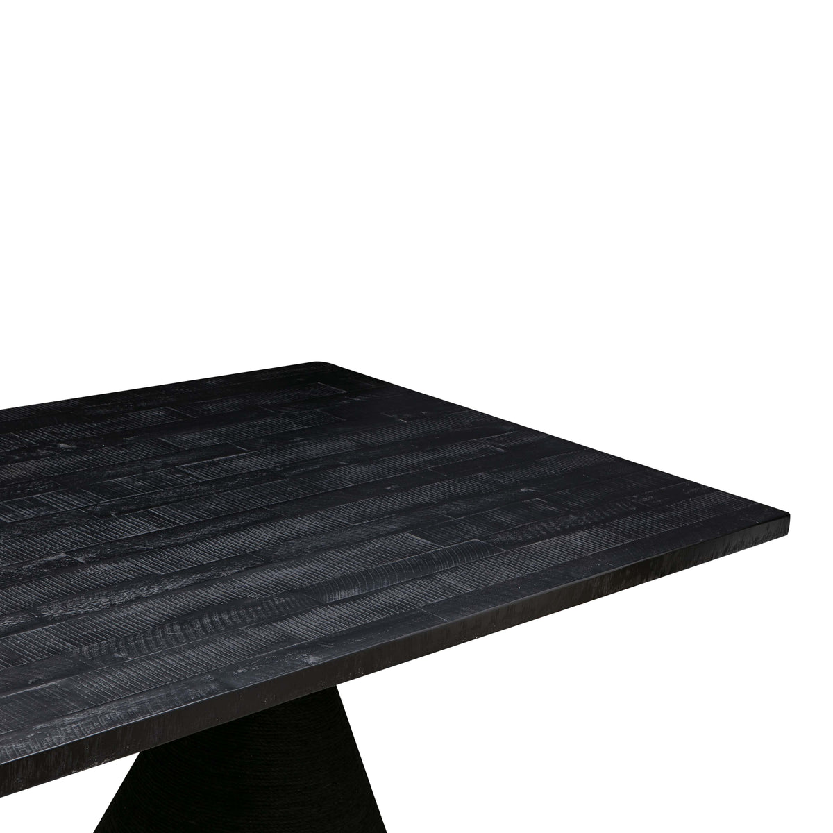 Tiam Black Rope Rectangular Dining Table - Luxury Living Collection
