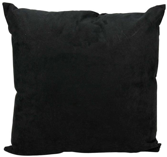 Moa 18" x 18" Black Throw Pillow - Elegance Collection