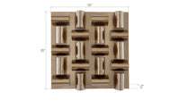 Aire Polished Brass Pattern Wall Tile