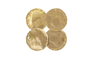 Maddox Gold Circle Wall Discs (Set of Four)