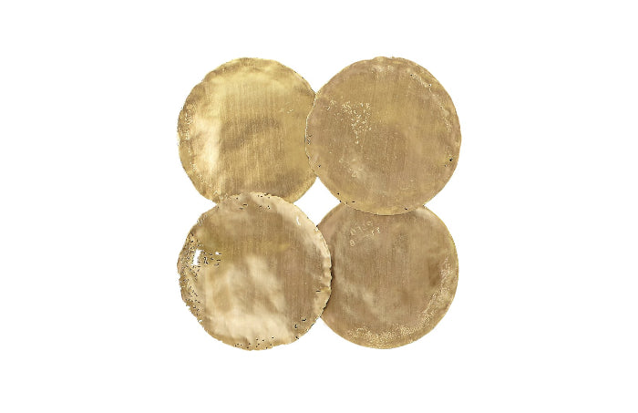 Maddox Gold Circle Wall Discs (Set of Four)