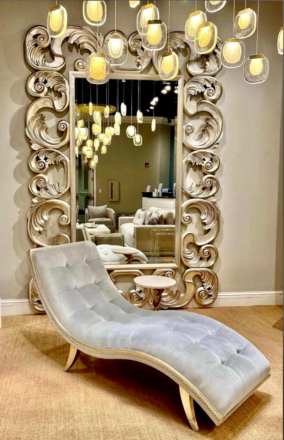 Ellen Acanthus Leaf Mirror - Luxury Living Collection