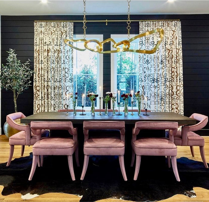 Carolina Pink Velvet Chair - Luxury Living Collection