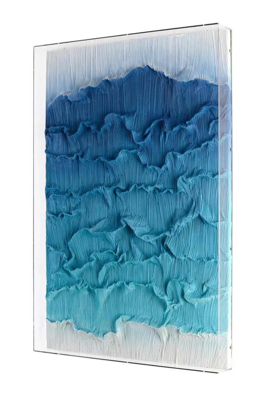 Cascading Waves Shadow Box Artwork II - Luxury Living Collection