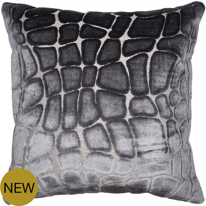 Impulse Grey Throw Pillow Cover - Designer Collection