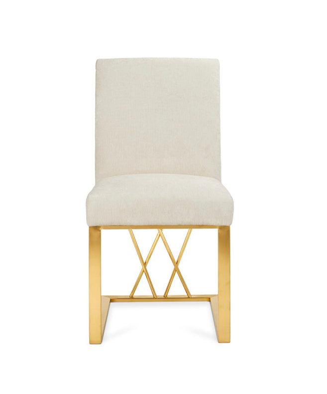 Mercer Ivory Velvet Dining Chair