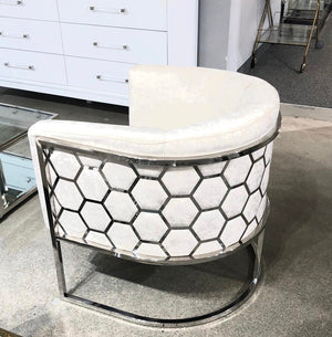 Cora Ivory Accent Chair