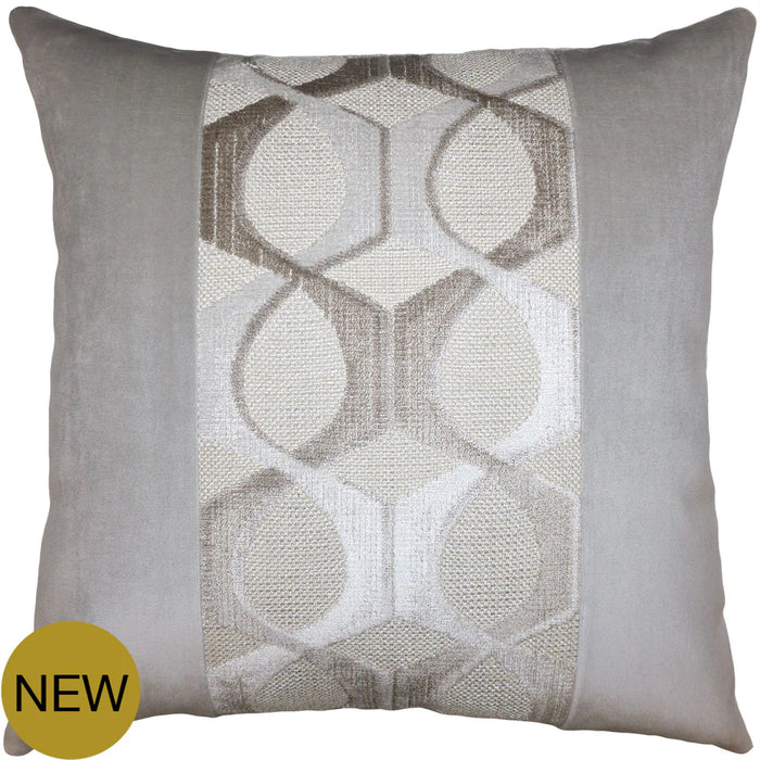 Grey Patterned I Throw Pillow Cover - Designer Collection