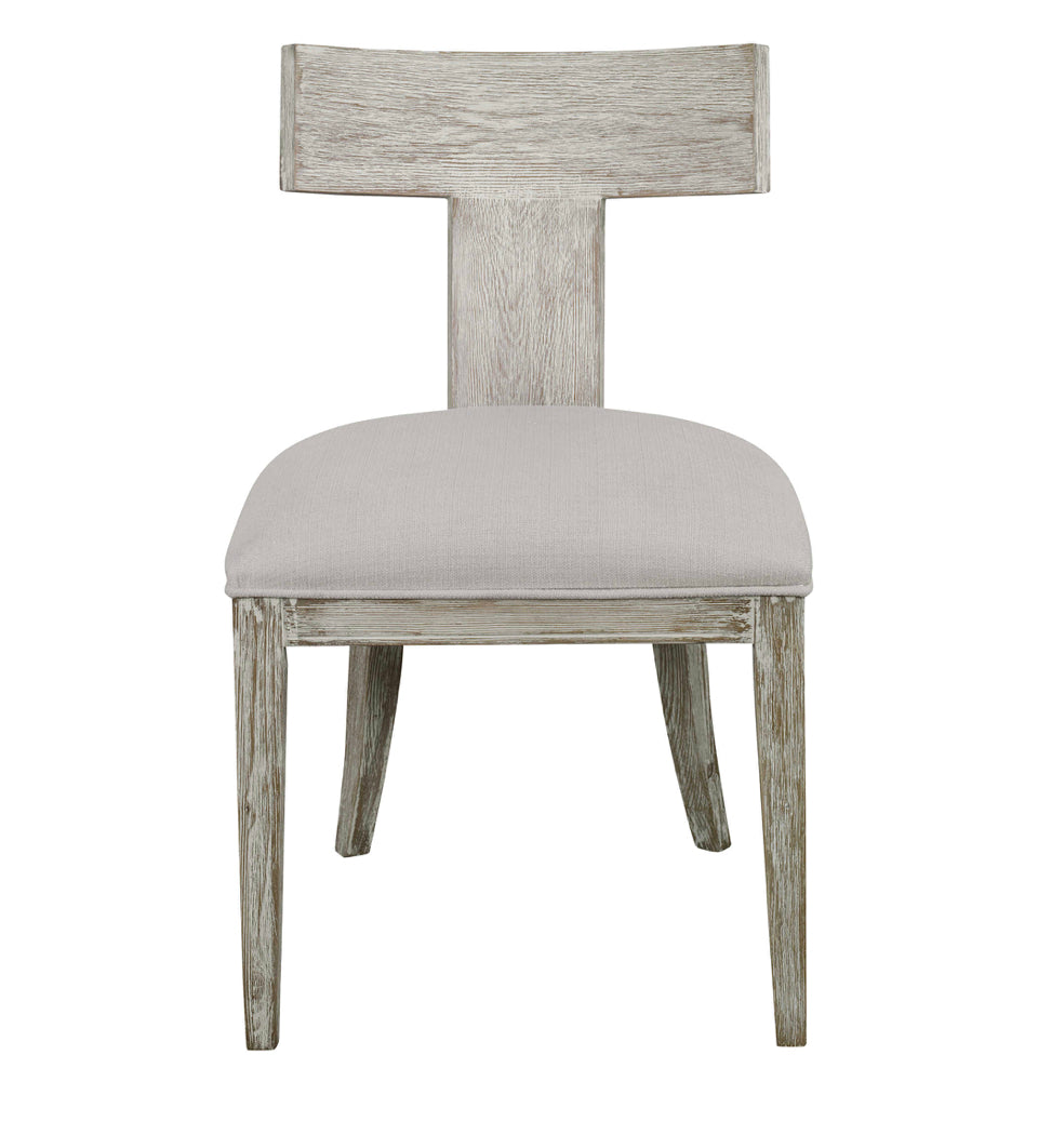 Rowan White Armless Chair - (Set of 2 Chairs)