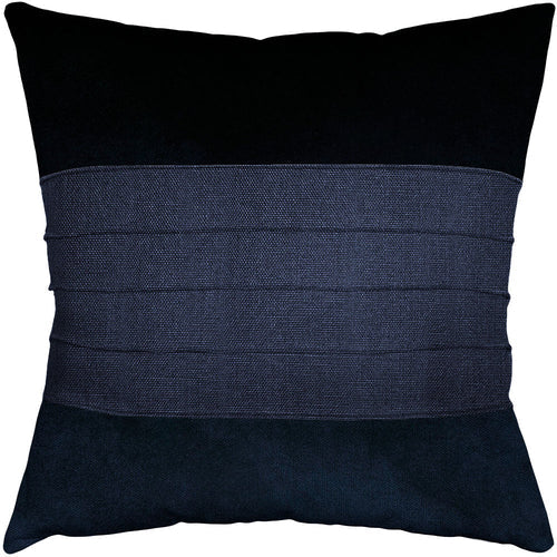 Indigo Tuxedo Throw Pillow Cover - Designer Collection
