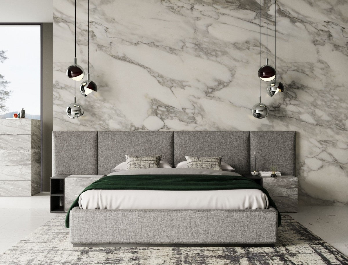 Hills Modern Grey Bedroom Set