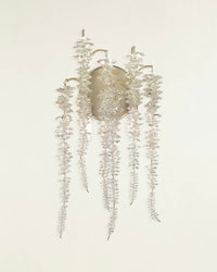 Aries Cascading Crystal Two-Light Wall Sconce - Luxury Living Collection