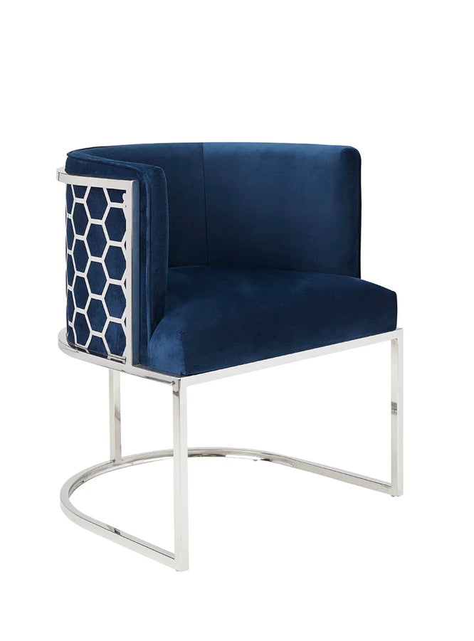 Cora Blue Velvet Chair