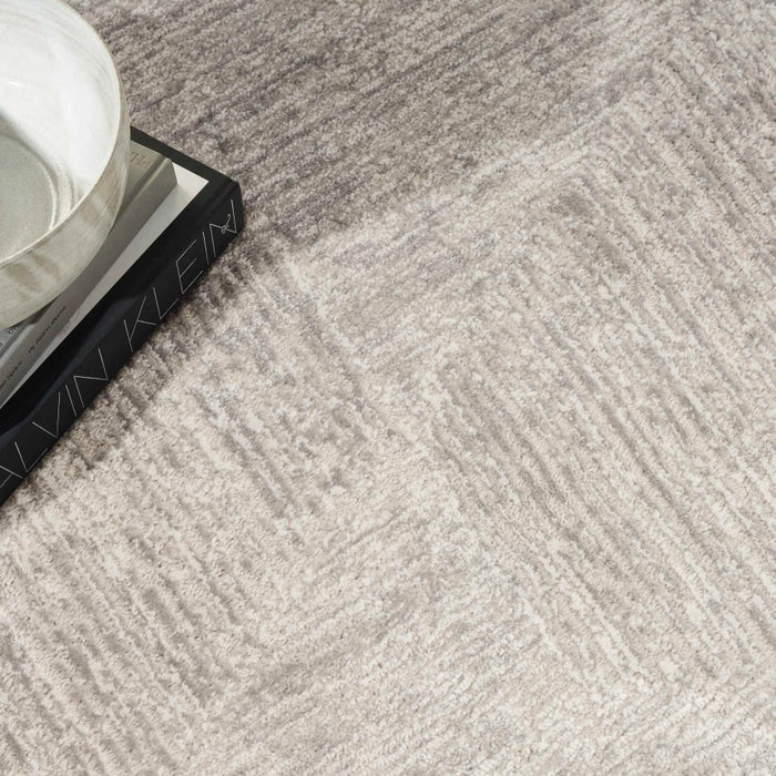 Radiant Silver Area Rug - Elegance Collection