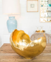 Kia Gold Leaf Decorative Bowl