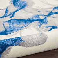 Celestia Ivory/Blue Rug - Elegance Collection