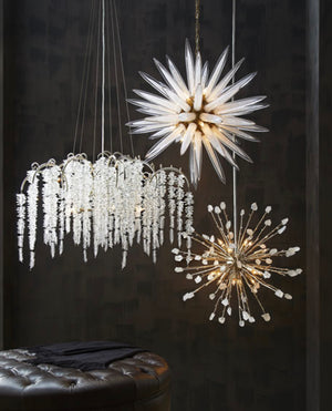 Aries Cascading Crystal Chandelier - Luxury Living Collection