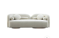 Zenne Creamy Off White Boucle Sofa
