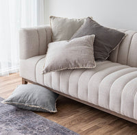 Troye 82" Cream Performance Fabric Sofa