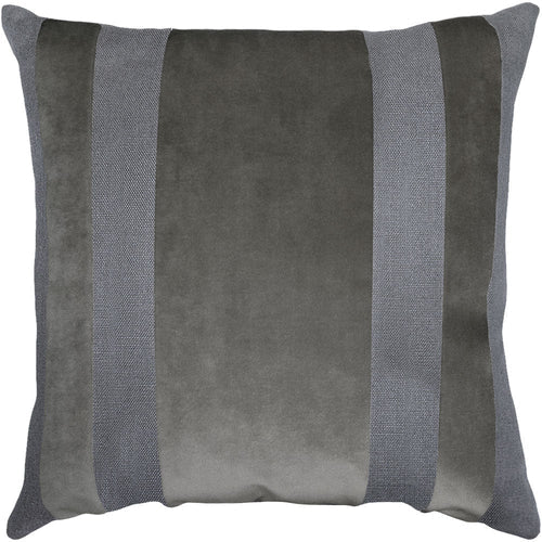 Graphite Tuxedo II Throw Pillow Cover - Designer Collection