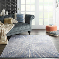 Mesmerize Blue/Grey Area Rug - Elegance Collection