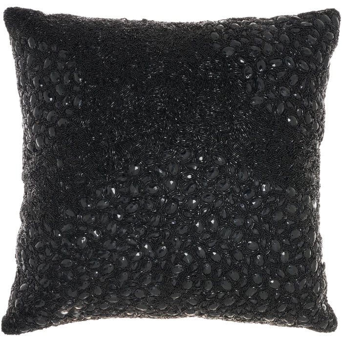 Fien Black 20" x 20" Throw Pillow - Elegance Collection