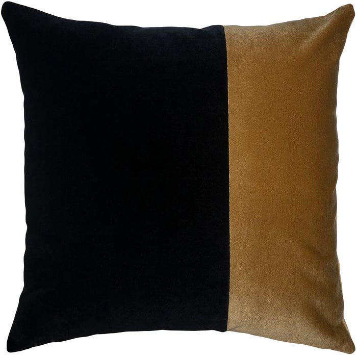Black & Honey Throw Pillow Cover - Designer Collection