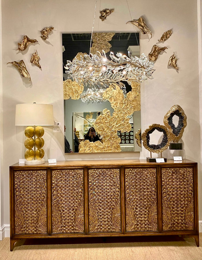 Ria Gold Mirror - Luxury Living Collection