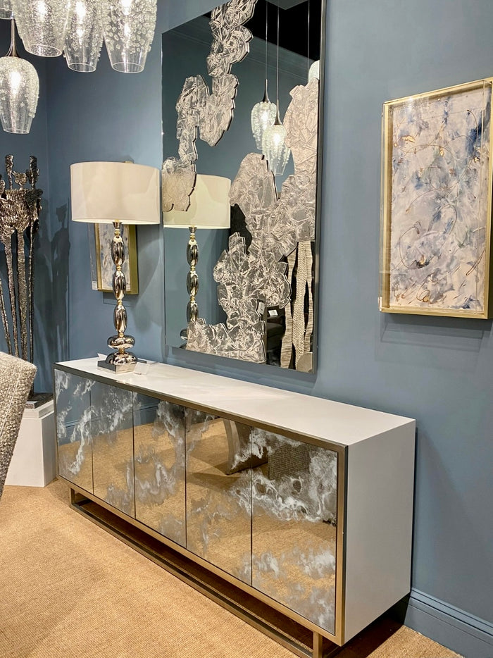 Dora Ten Light Horizontal Glass Pendant Chandelier - Luxury Living Collection