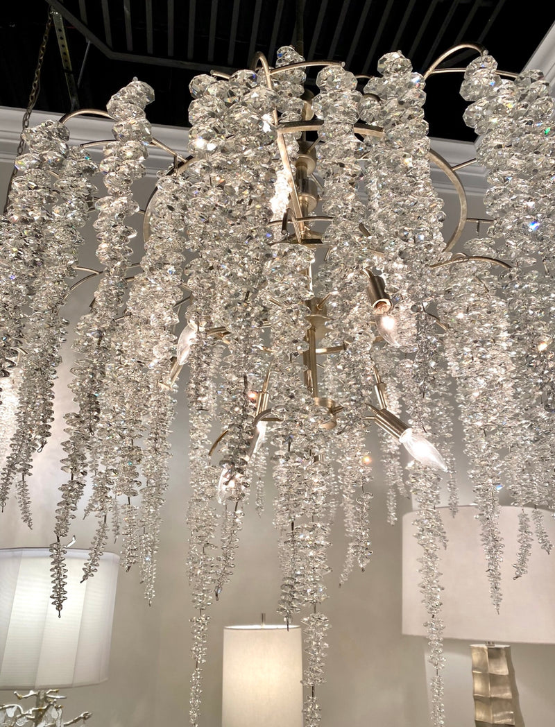 Aries Cascading Crystal Chandelier - Luxury Living Collection