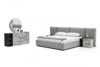 Hills Modern Grey Bedroom Set