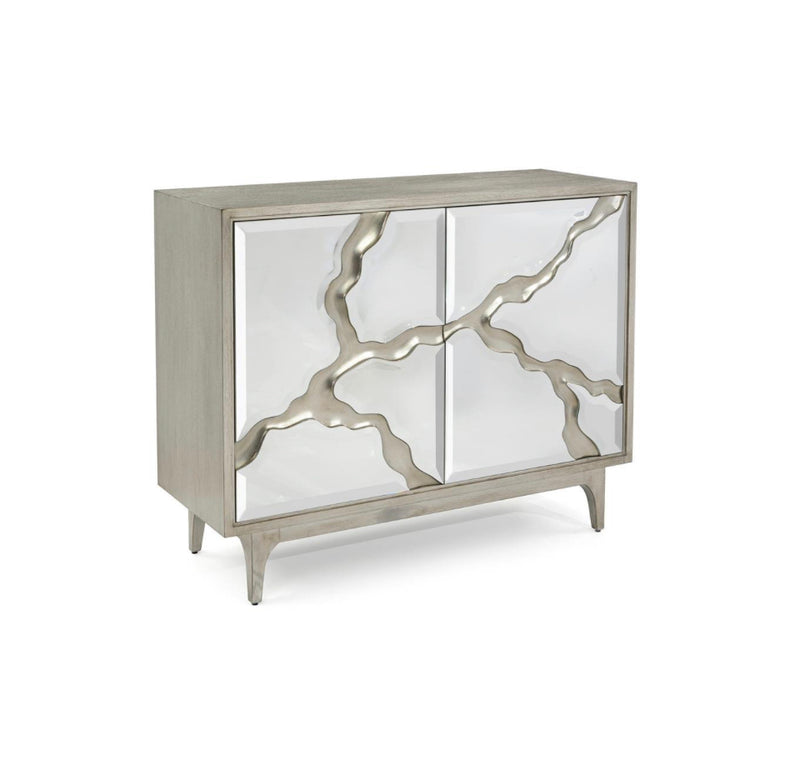 Mayan Silver Cabinet - Luxury Living Collection