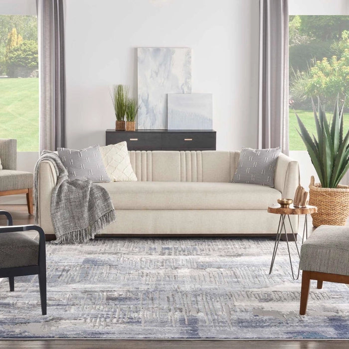 Eshgham Blue Grey Area Rug - Elegance Collection