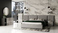 Hills Modern Grey Bedroom Set