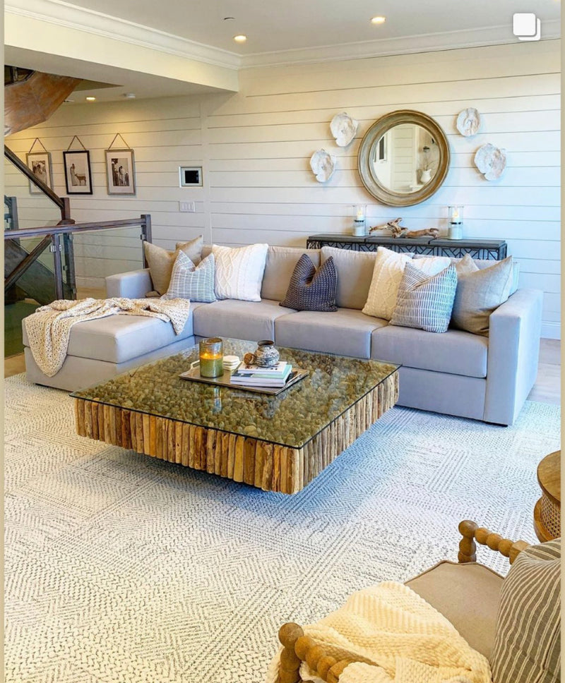 New York Coffee Table with Glass
