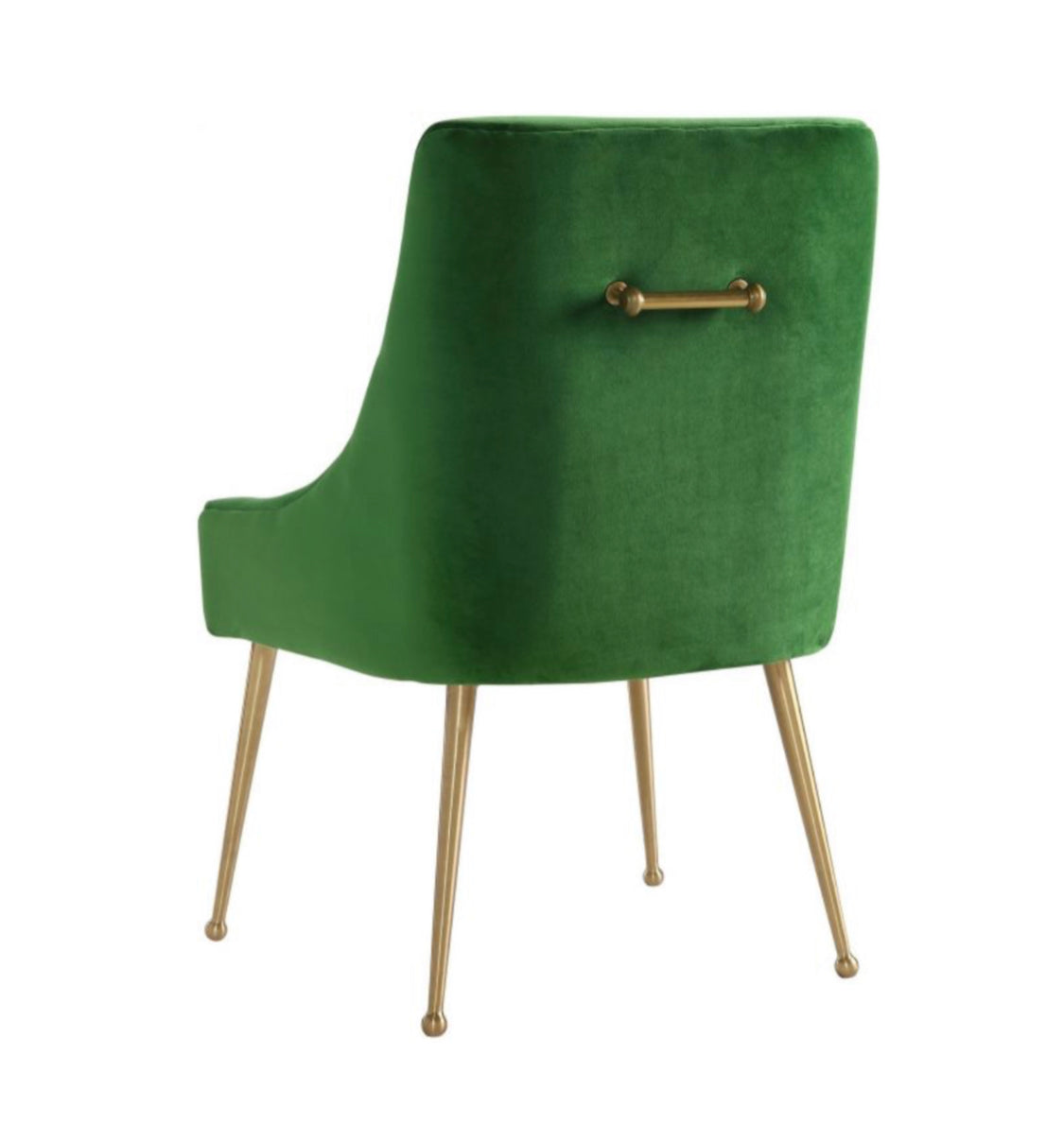 Prado Green Velvet With Gold Frame Chair - Luxury Living Collection