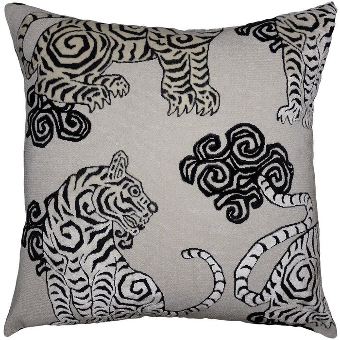 Noir Cat Throw Pillow Cover - Designer Collection