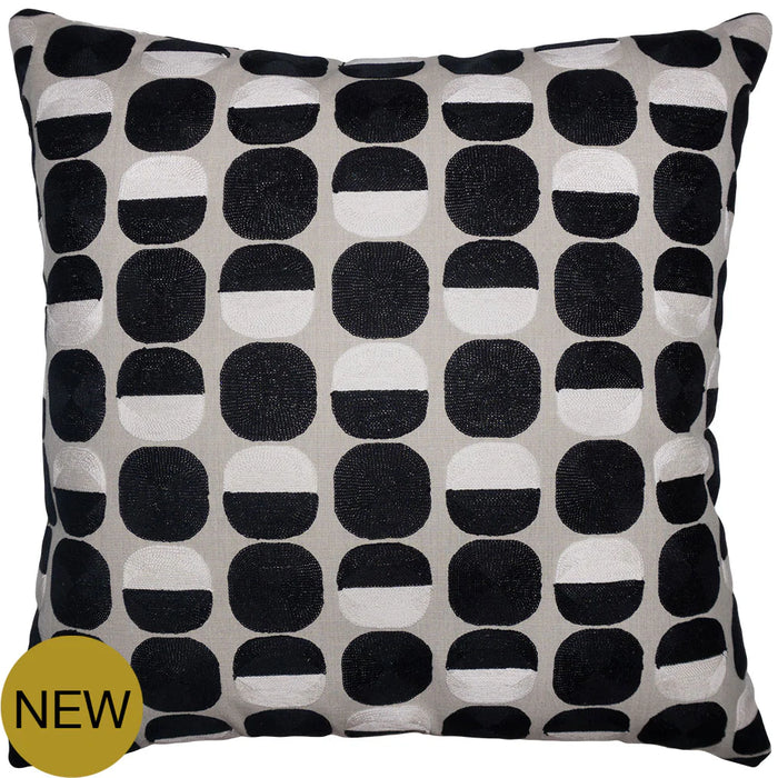 Black & White Pattern Throw Pillow Cover - Designer Collection