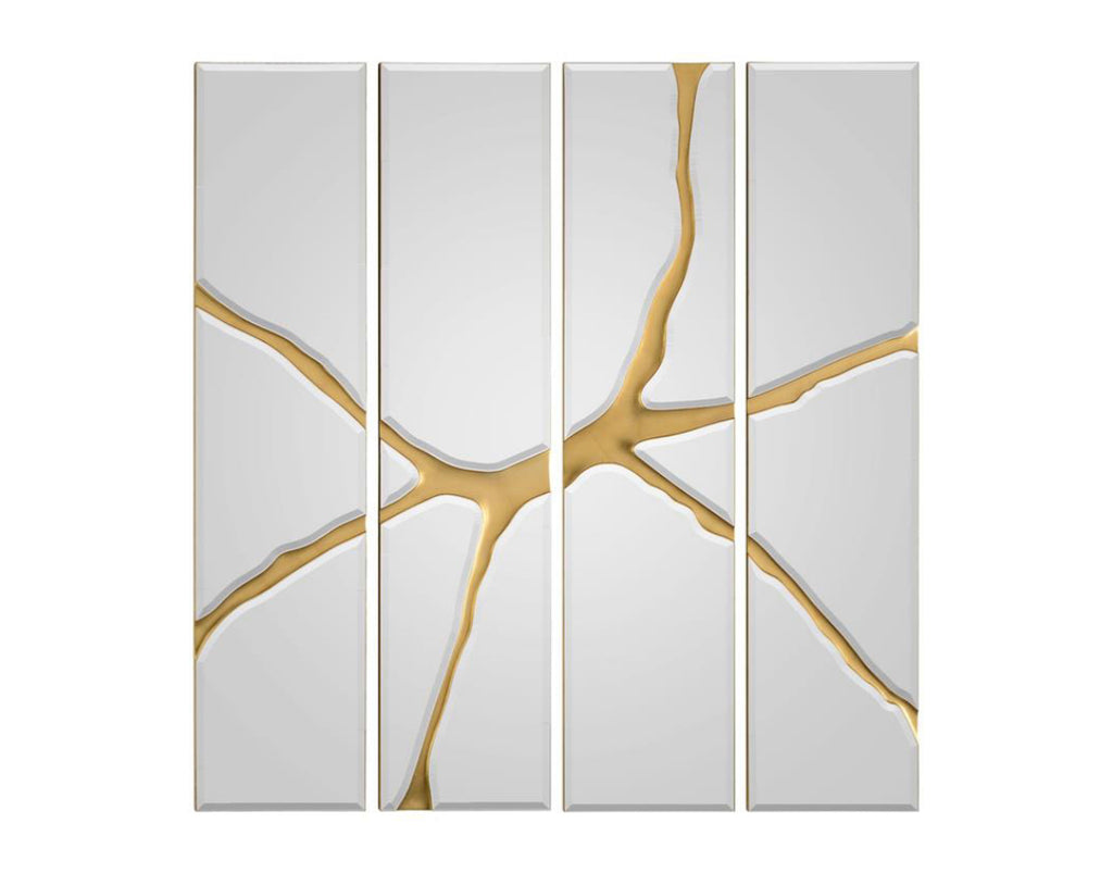 Mayan Mirror Panels (Set of 4) - Luxury Living Collection