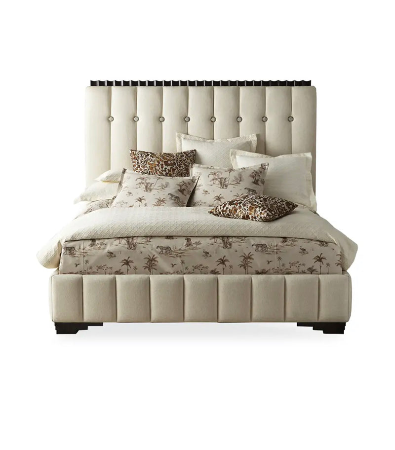 Zenia Espresso & Ivory Bed - Luxury Living Collection