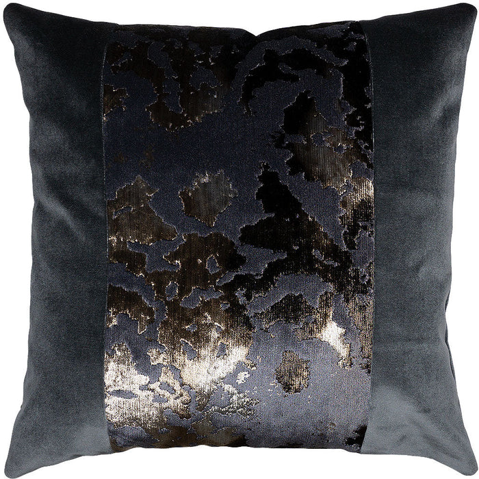 Rapture Pewter II Throw Pillow Cover - Designer Collection