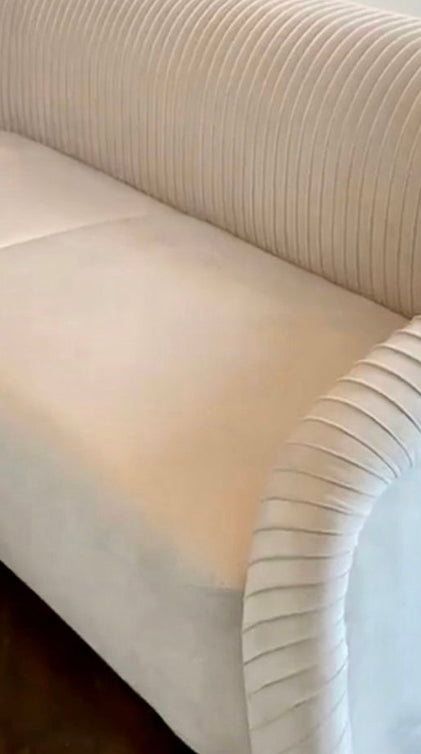 Gigi Beige Velvet Sofa - Luxury Living Collection