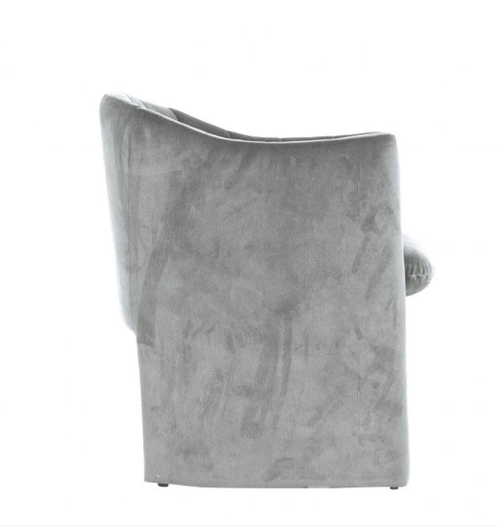 Akiko Modern Grey Velvet Dining Chair