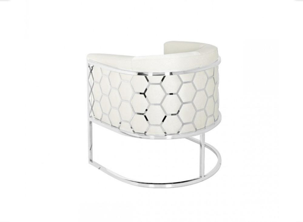 Cora Ivory Accent Chair