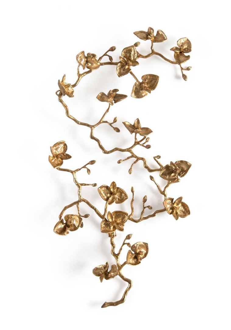 Layered Orchid Petals Wall Sculpture I - Luxury Living Collection