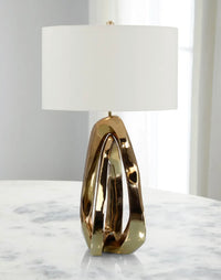 Serilda Amorphic Brass Table Lamp - Luxury Living Collection