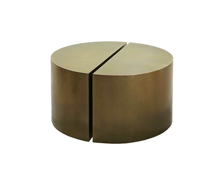 Vie Glam Antique Brass Coffee Table